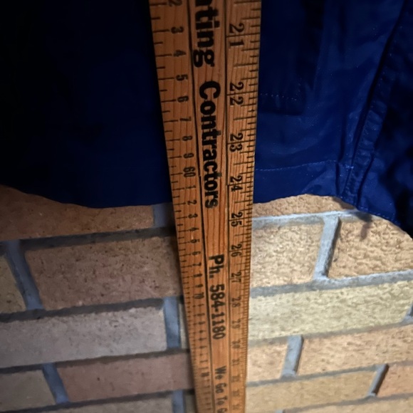 G.I.L.I Lightweight Navy Blue Zip Button Up Nylon Shimmer Jacket Women’s Size 0 - Picture 5 of 6